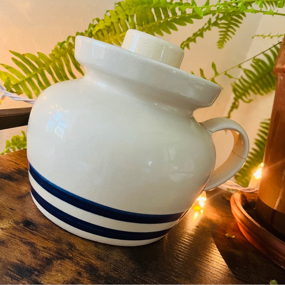 Robinson Ransbottom Vintage Stoneware Bean Crock